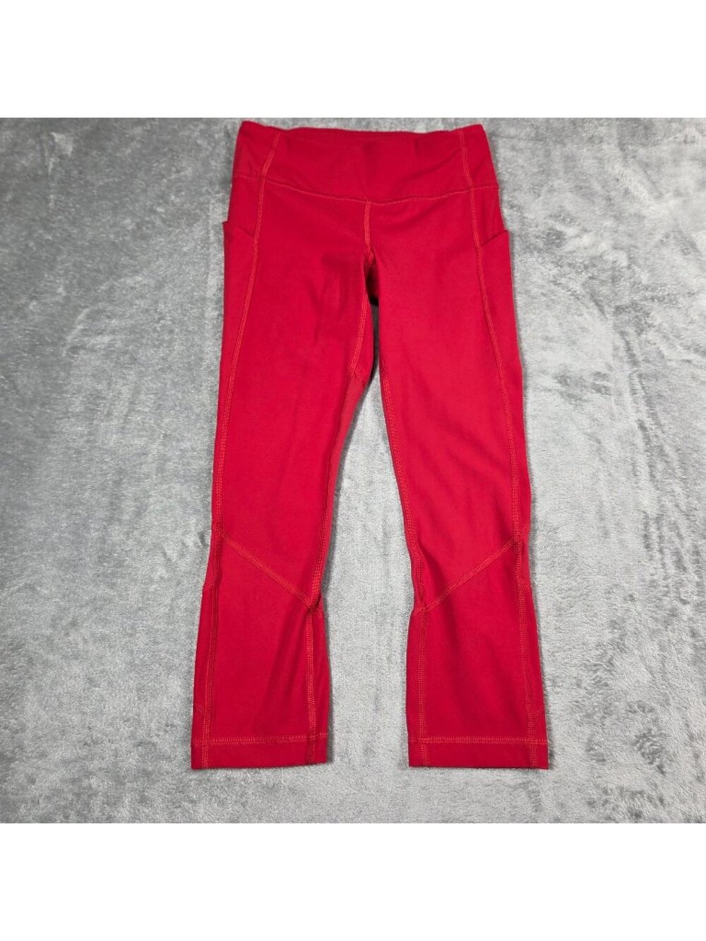Lululemon Pace Rival Crop Womens 4 Dark Red 22" Inseam W6AXMS